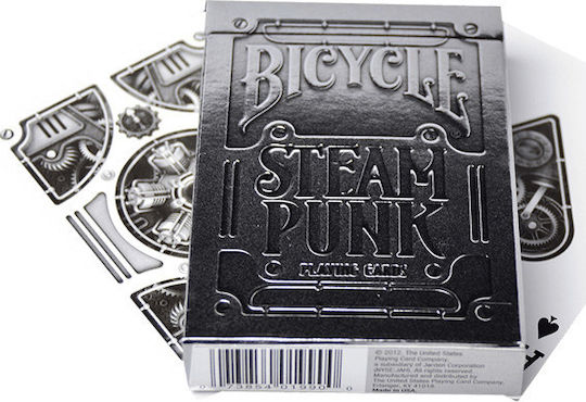 Bicycle Silver Steampunk Spielkarten Silber