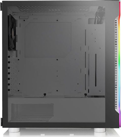Thermaltake H200 TG Snow RGB Gaming Midi Tower Computer Case with Side Window White