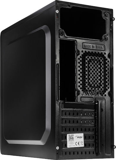 Akyga AK939 Midi Tower Κουτί Υπολογιστή Black/Blue