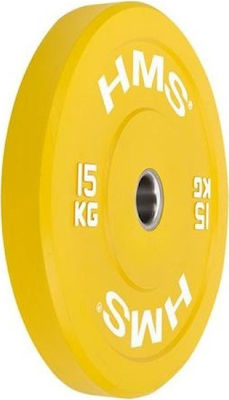 HMS Set Discuri De Tip Olimpic Cauciucate 1 x 15kg Φ50mm