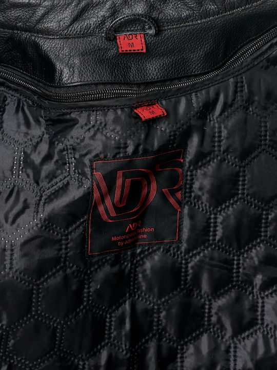 Spirit Herren Motorradjacke Leder 4 Jahreszeiten Schwarz