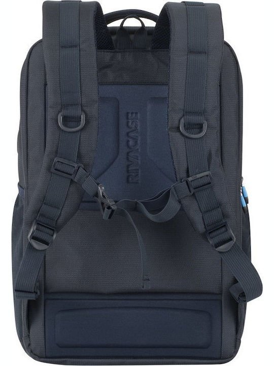 Rivacase Borneo Gaming Backpack Αδιάβροχη Τσάντα για Laptop 17.3" με Θύρα USB Dark Blue