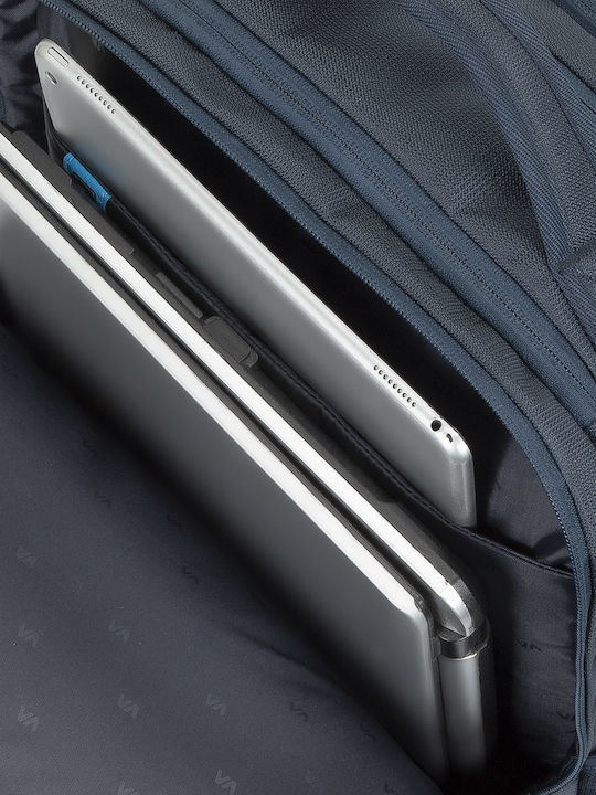 Rivacase Borneo Gaming Backpack Αδιάβροχη Τσάντα για Laptop 17.3" με Θύρα USB Dark Blue