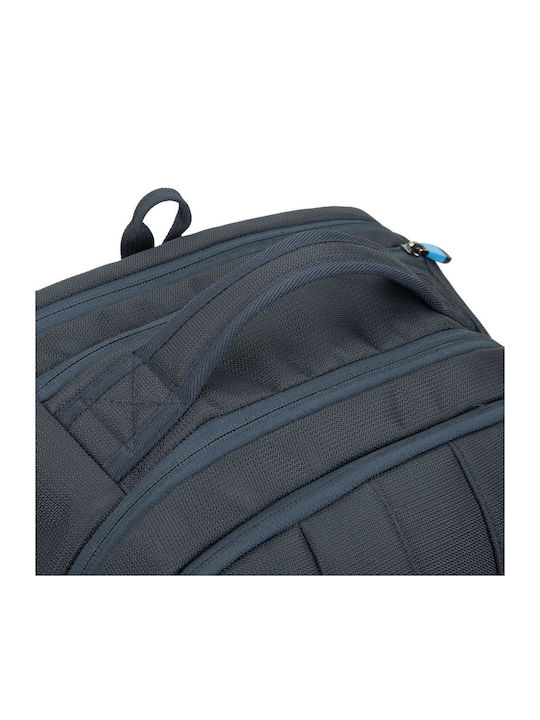 Rivacase Borneo Gaming Backpack Αδιάβροχη Τσάντα για Laptop 17.3" με Θύρα USB Dark Blue