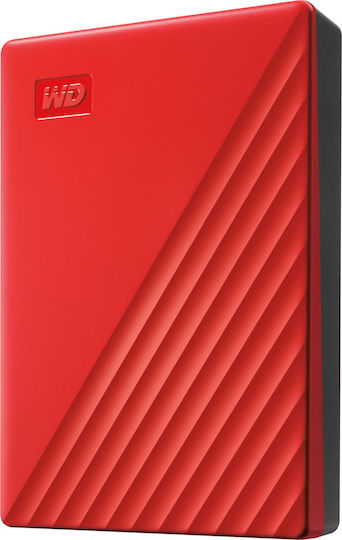 Western Digital My Passport (2019) USB 3.2 Външен HDD 4000ГБ 2.5" Червен