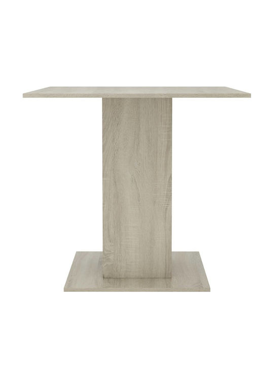 Table Kitchen Wooden Sonoma 80x80x75cm