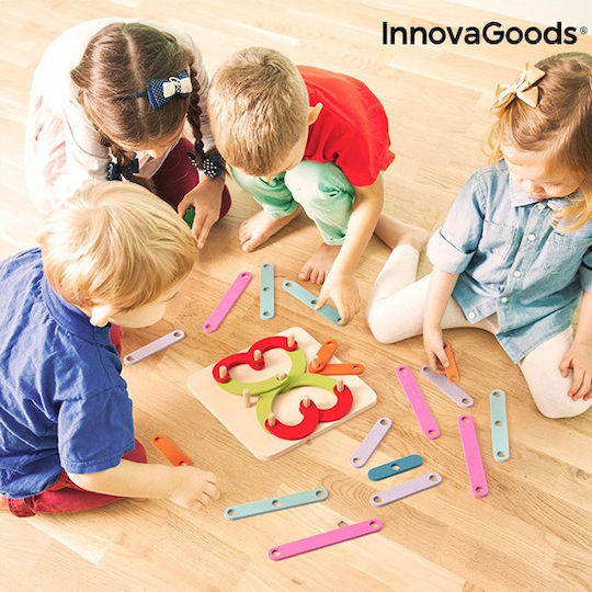 InnovaGoods Βρεφικό Παιχνίδι Παιχνίδι Εκμάθησης Αριθμών και Γραμμάτων Koogame από Ξύλο για 36+ Μηνών