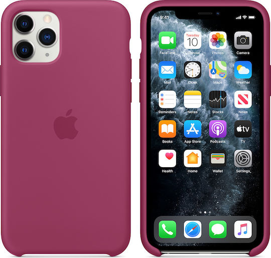 Apple Back Cover Silicone Burgundy (iPhone 11 Pro)