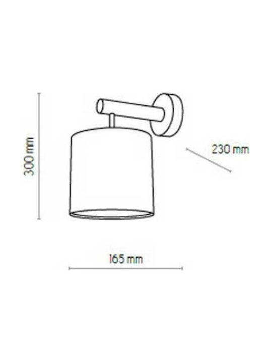 TK Lighting Deva White Lamp Wall White