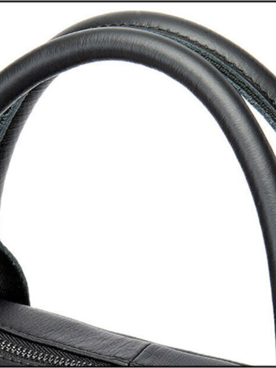 Leder Herrentasche Geldbörse Schwarz