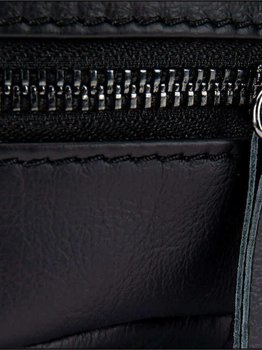 Leder Herrentasche Geldbörse Schwarz