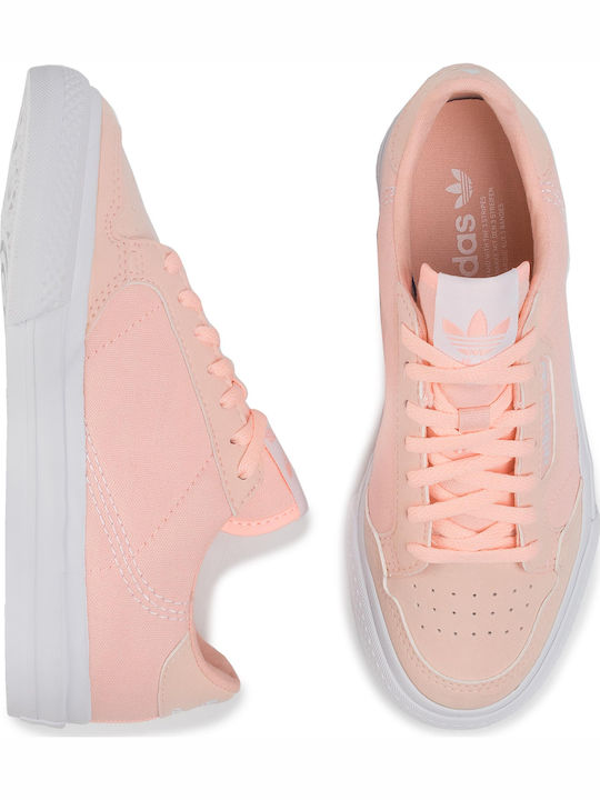Continental Vulc J Kids Sneakers Clear Orange / Cloud White