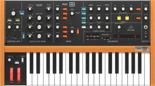 Behringer Synthesizer Poly D με 37 Δυναμικά Πλήκτρα Πορτοκαλί