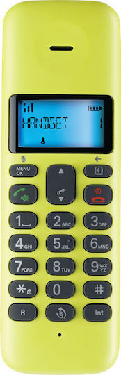 Motorola T301 Ασύρματο Τηλέφωνο με Ελληνικό Μενού Κίτρινο