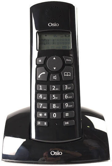Osio OSD-8610 Telefon fără fir cu Meniu în Limba Greacă Negru