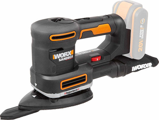 Solo Battery Powered Multi-Sander 20V with Speed Control and with Suction System WX820.9