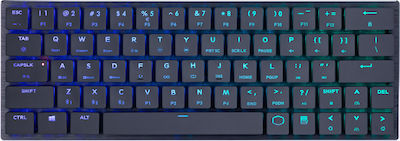 CoolerMaster SK621 Drahtlos Gaming Tastatur Tenkeyless mit Cherry MX Rot Niedrigprofil Schaltern und RGB-Beleuchtung