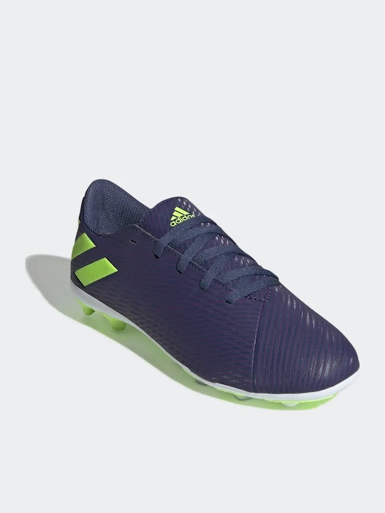 Nemeziz Messi 19.4 FxG Παιδικά Ποδοσφαιρικά Παπούτσια με Τάπες Tech Indigo / Signal Green / Glory Purple