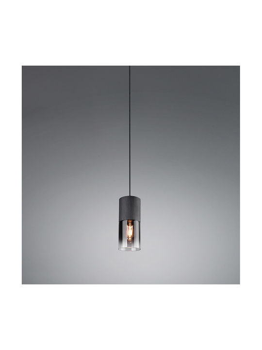 Trio Lighting Robin Μοντέρνο Κρεμαστό Φωτιστικό Μονόφωτο με Ντουί E27 σε Μαύρο Χρώμα