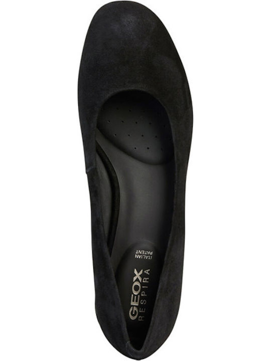 D Chloo Suede Γόβες Μαύρες