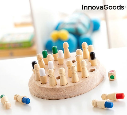 Joc de Societate Ξύλινο Παιδικό Σκάκι Μνήμης pentru 2 Jucători 3+ Ani (EN) InnovaGoods