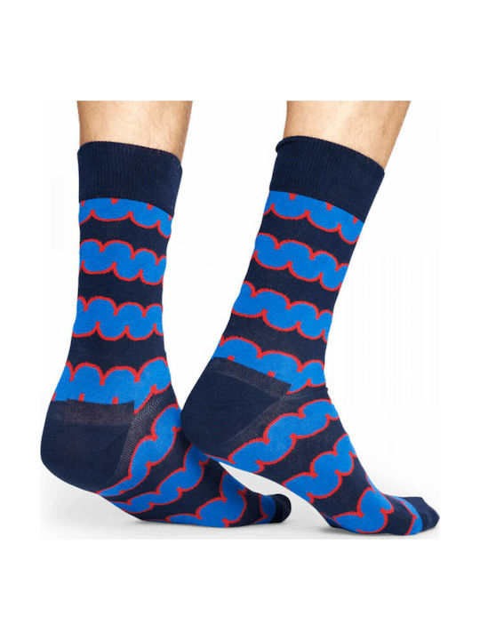 Happy Socks Squiggly Herren Gemusterte Socken Mehrfarbig 1Pack