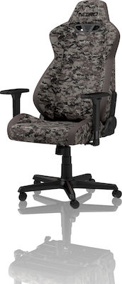 Nitro Concepts S300 Fabric Gaming Chair with Adjustable Arms Gray