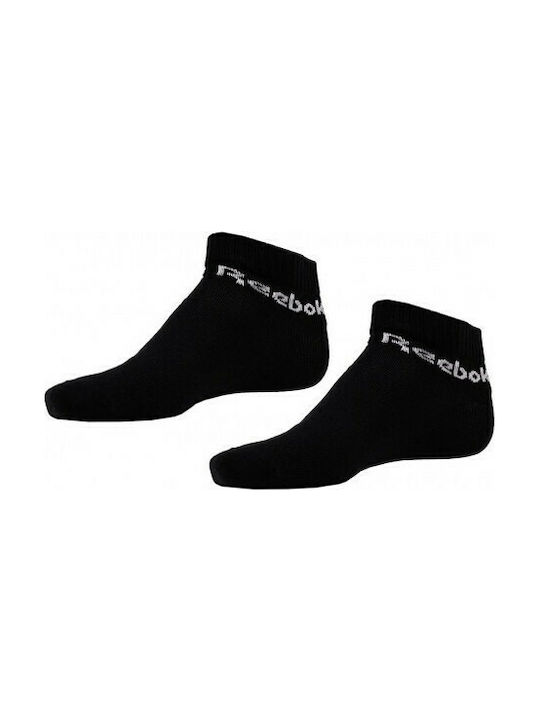 Reebok Active Core Αθλητικές Κάλτσες Μαύρες 3 Ζεύγη