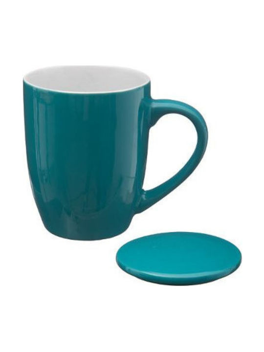 Secret de Gourmet Ceramic Cup with Lid Blue 320ml