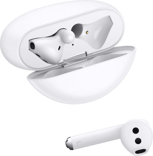 Huawei FreeBuds 3 Bluetooth хендсфри Слушалки с Устойчивост на Пот и Кутийка за Зареждане Керамично бяло