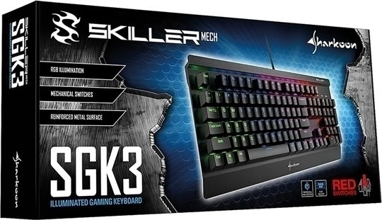 Skiller SGK3 Gaming Mechanical Keyboard with Kailh Brown switches and RGB lighting (US English)
