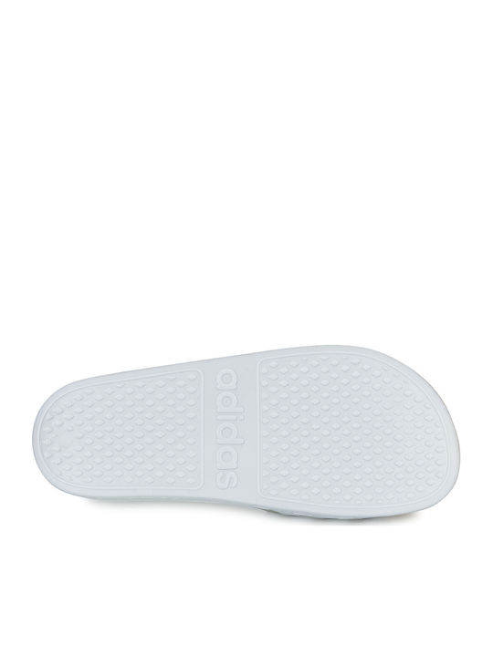 Adilette Aqua Men's Slides Cloud White / Platinum Metallic
