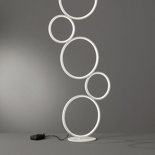 Trio Lighting Rondo LED Stehleuchte H115xB47cm. mit Warmweißem Licht 3200lm Weiß