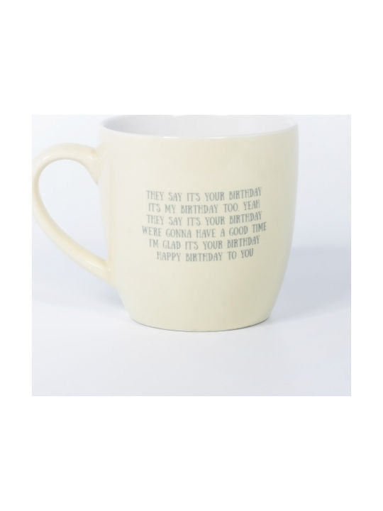 Thumbs Up L&M Mug & Saucer Set - Birthday Mug Ceramic 250ml 1001702