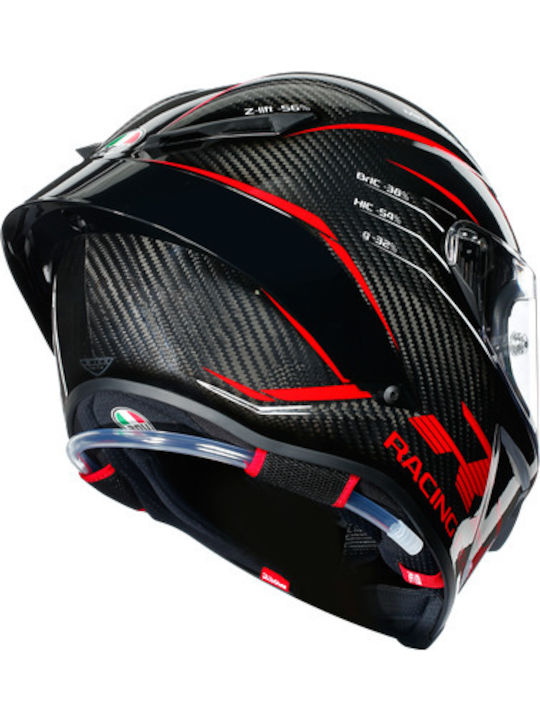 AGV Pista GP Scuderia Carbon/White/Red Motorcycle Helmet Full Face DOT / ECE 22.06 1450gr with Pinlock