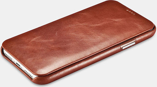 iCarer Vintage Curved Edge Book Piele Maro (iPhone 11 Pro Max)