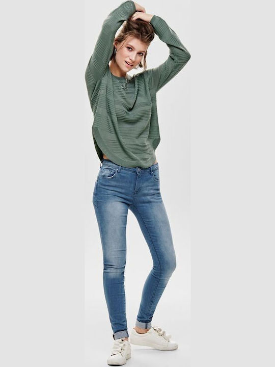 Caviar Women's Long Sleeve Sweater Chinois Green