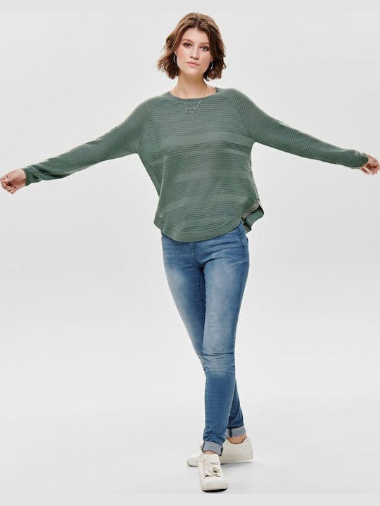 Caviar Women's Long Sleeve Sweater Chinois Green