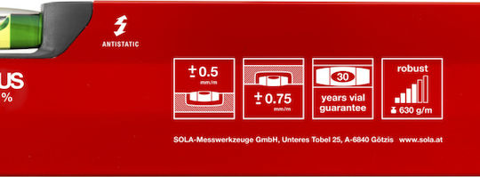 Sola BIG X 3 Spirit Level Aluminum 180cm