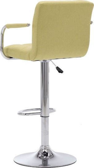 Hocker Bar mit Rückenlehne & Höhenverstellbar Grün 53x52x92cm