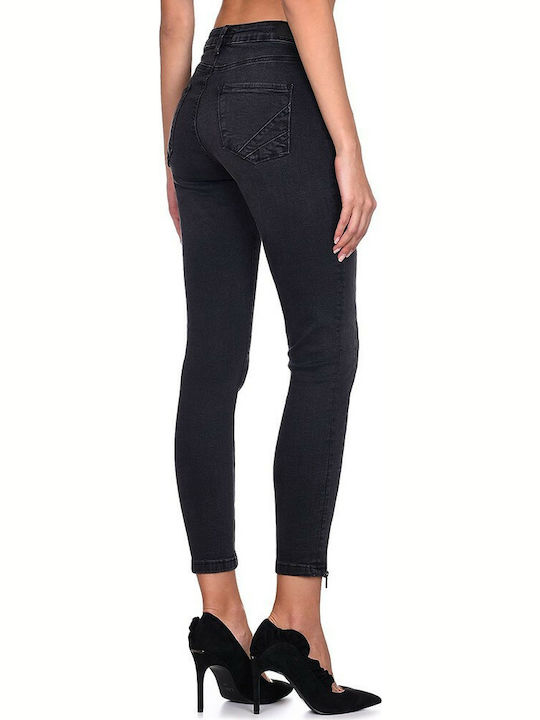 Pepe Jeans Regent Γυναικείο Jean Παντελόνι σε Skinny Εφαρμογή Μαύρο