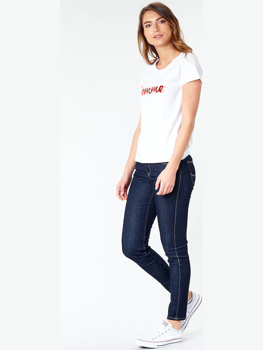 Scarlett High Waist Women's Jean Trousers in Skinny Fit