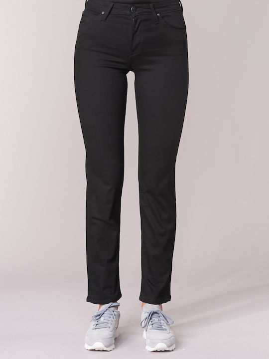 Marion High Waist Women's Jean Trousers in Regular Fit Black