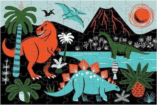 Kids Puzzle Dinosaur Glow In The Dark for 5+ years+ Years 100pcs Mudpuppy