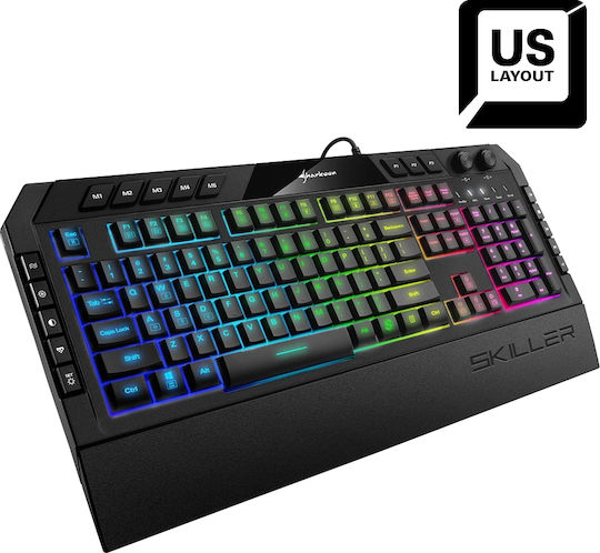 Sharkoon Skiller SGK5 Gaming Keyboard with RGB lighting (English US)