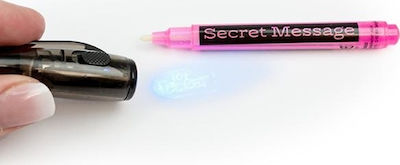 Trend Haus Στυλό Gel με Λευκό Mελάνι Secret Message Pink