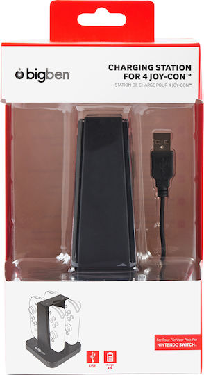 Bigben Interactive Charging station for 4 Joy-Con Charging Station for 4 controllers Switch Black