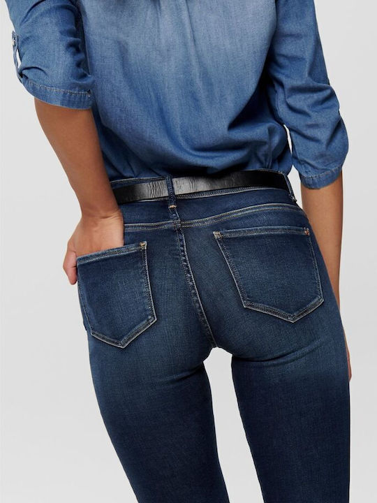 Carmen Women's Jean Trousers in Skinny Fit Dark Blue Denim