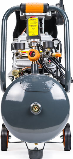 Powermat Single-Phase Air Compressors 97dB with Power 2.5hp and Airtank 24lt PM-KO-24T