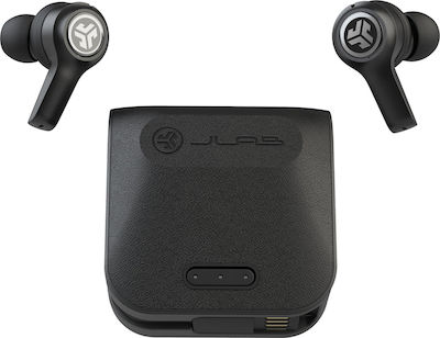 Jlab JBuds Air Executive Bluetooth Handsfree Ακουστικά με Θήκη Φόρτισης Μαύρα